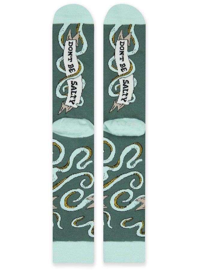 Lavley Don't Be Salty Octopus Socks - Funny Gag Gift Stocking Stuffer for Women, Teens and Animal Lovers - Unisex One Size - Image 4